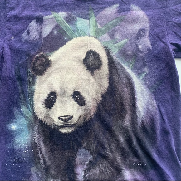 Vintage Purple Panda T Shirt - Picture 4 of 6